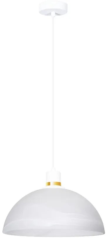 Biała wisząca lampa sufitowa - D2-C57