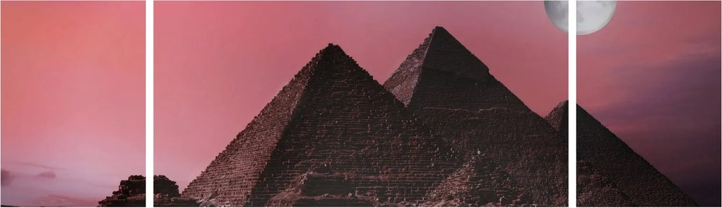 Obraz - Piramidy w Gizie, Egipt (170x50 cm)