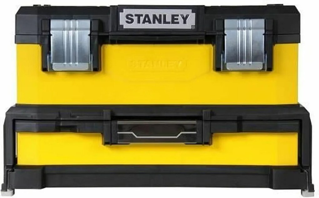 Skrzynka narzędziowa dwumateriałowa z szufladą STANLEY 51 cm Żółta