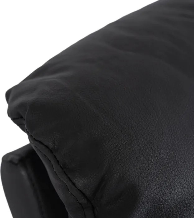 Fotel Masujący BRUCE Rozkładany Czarny Ekoskóra Nowoczesny