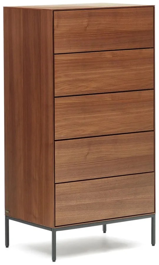 Wysoka komoda w dekorze orzecha 60x114 cm Vedrana – Kave Home