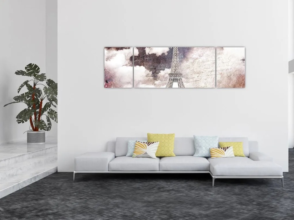Obraz - Wieża Eiffla, Paryż, Francja (170x50 cm)