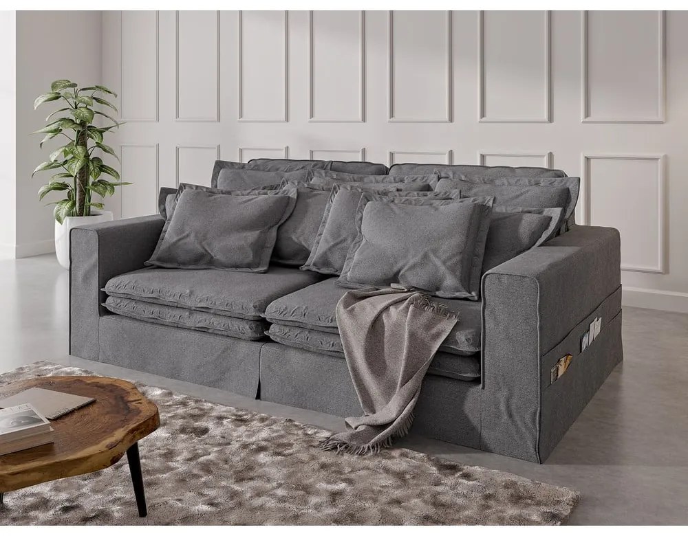 Szara sofa 236 cm Nora – Ropez