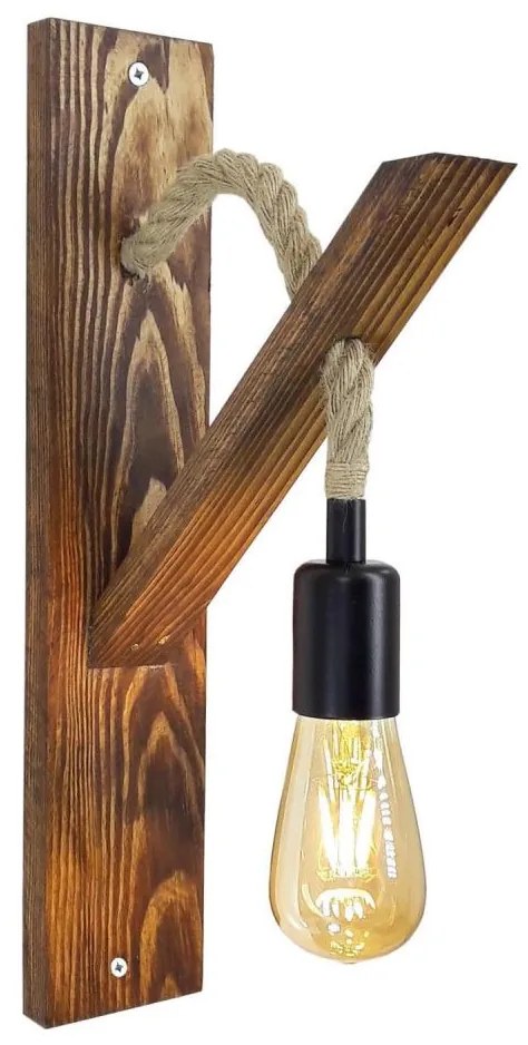 Kinkiet AHSAP 1xE27/40W/230V sosna orzech