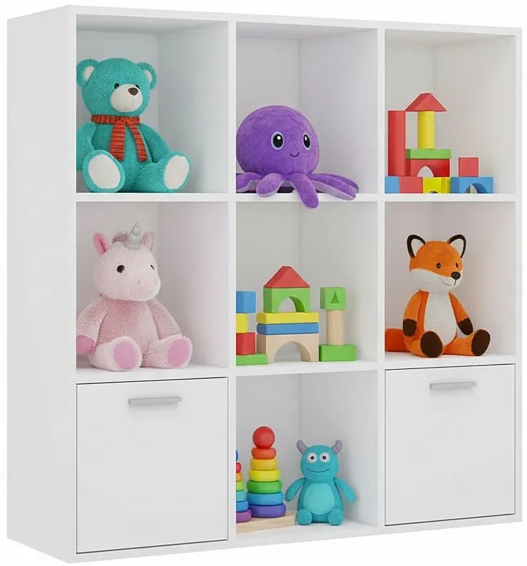 Biały modułowy regał na zabawki K6-T64