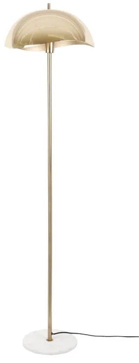 Lampa stojąca w kolorze złota z metalowym kloszem (wysokość 154 cm) Waved – Leitmotiv