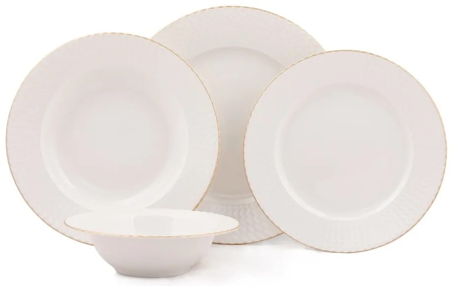 24-częściowy zestaw naczyń porcelanowych Kutahya Galla