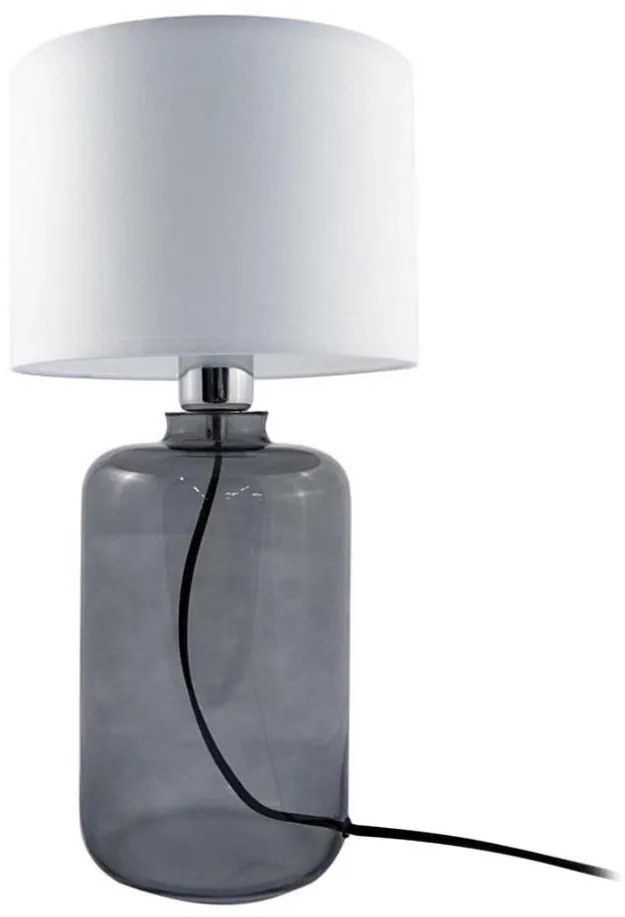 Zuma Line 5503WH - Lampa stołowa SAMSUN 1xE27/40W/230V biała/czarna