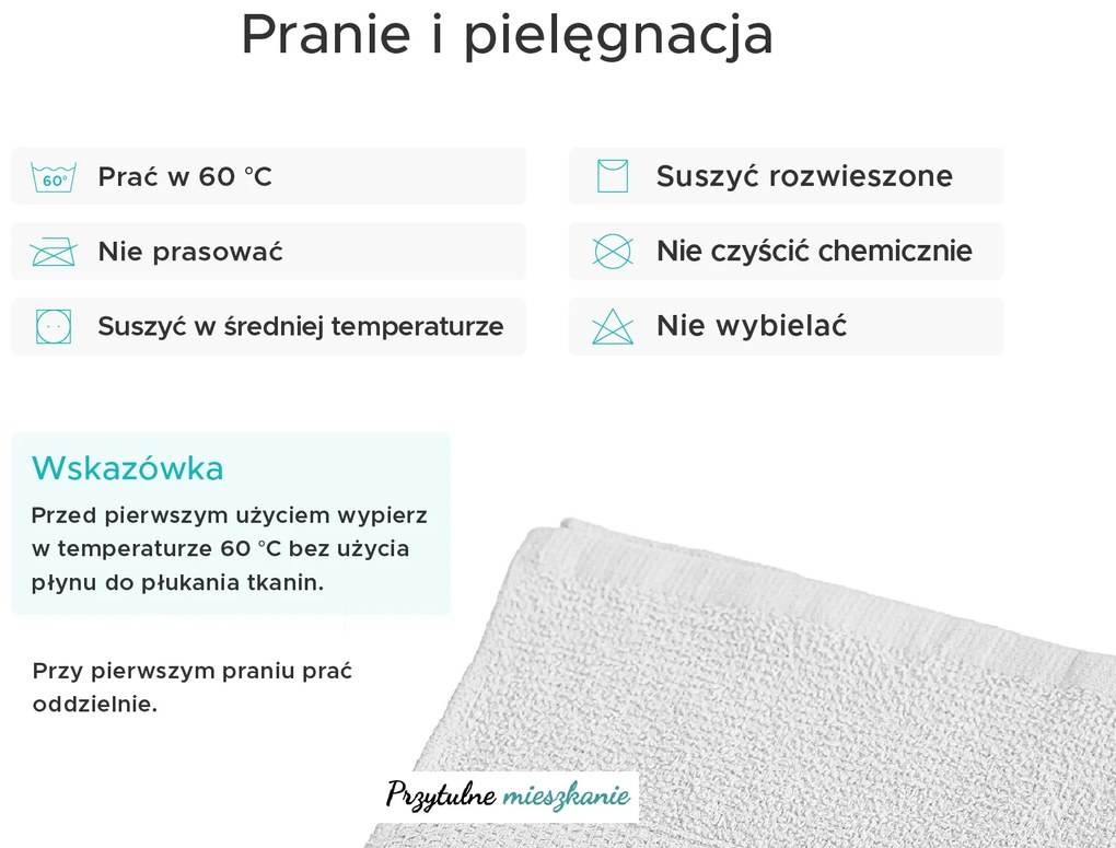 Ręcznik BASIC ONE 50 x 90 cm biały, 100% bawełna