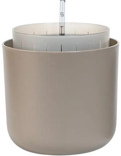 Plastia Doniczka samonawadniająca Tolita Air brązowy, śr. 19 cm, śred. 19 cm