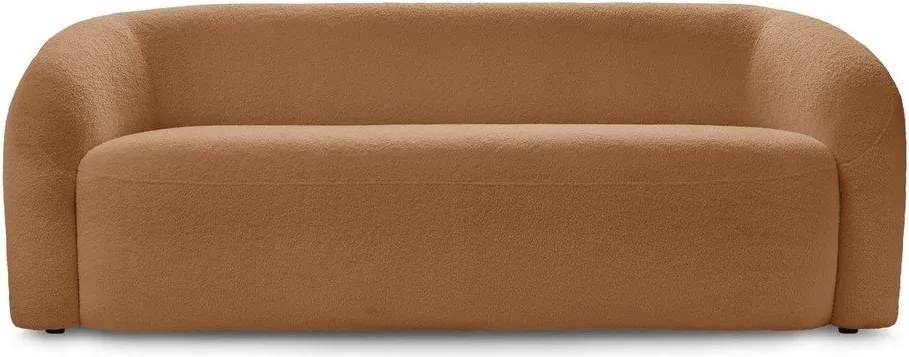 Pomarańczowa sofa z materiału bouclé 193 cm Elina – Bobochic Paris