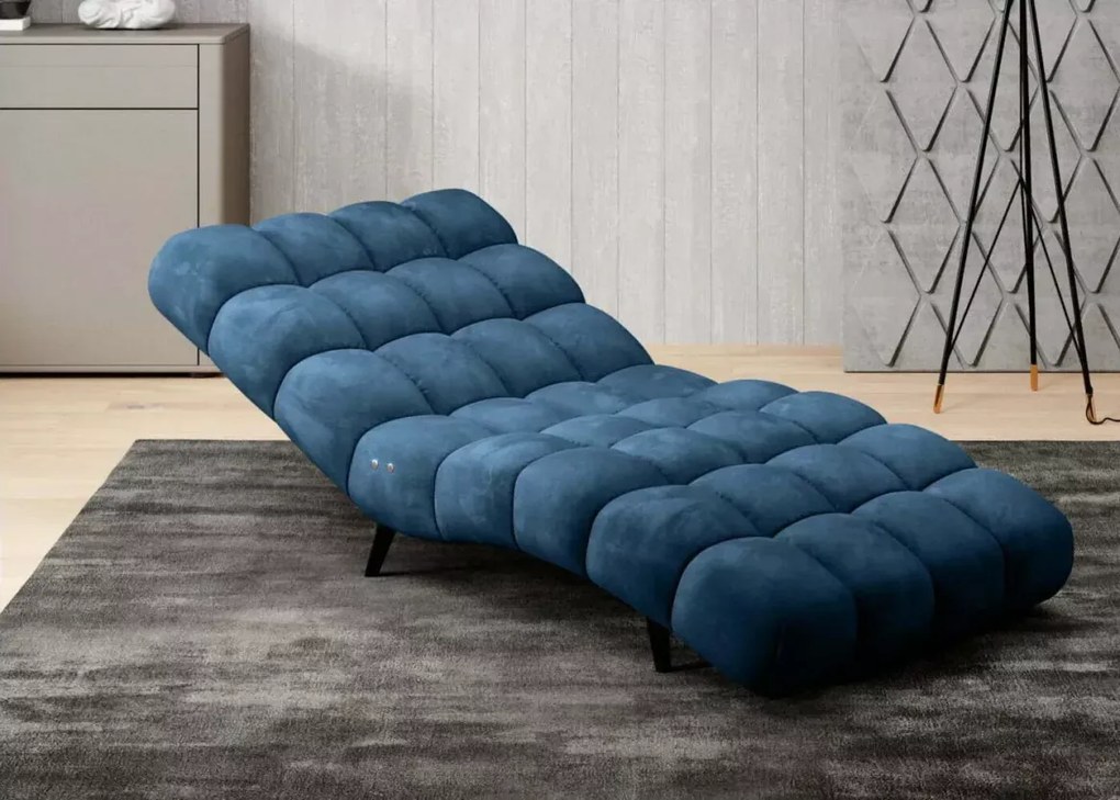 Szezlong pikowany Gat 80 z funkcją relaxu chesterfield