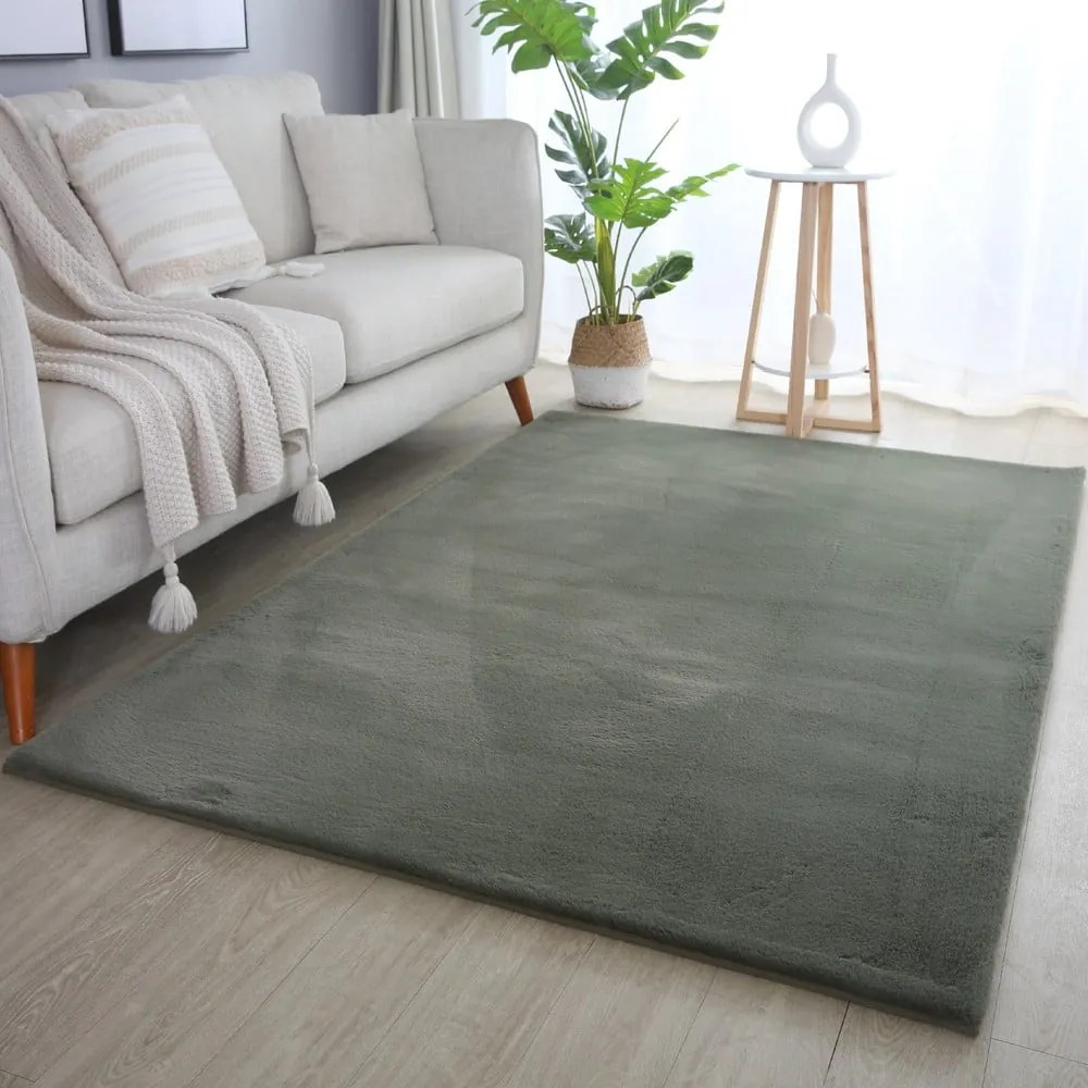 Zielony dywan odpowiedni do prania 140x200 cm Pouffy – Ayyildiz Carpets