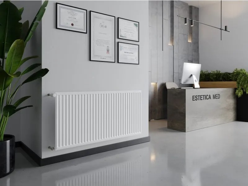 Mexen CH10 Hygiene grzejnik płytowy 300 x 400 mm, podłączenie boczne, 132 W, biały - W410H-030-040-00