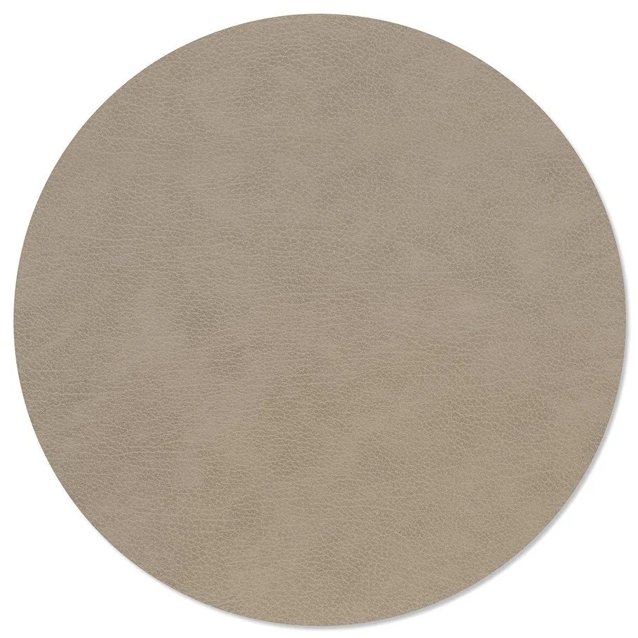 Mata stołowa ze skóry ekologicznej ø 40 cm Circle XL Bull – LIND DNA