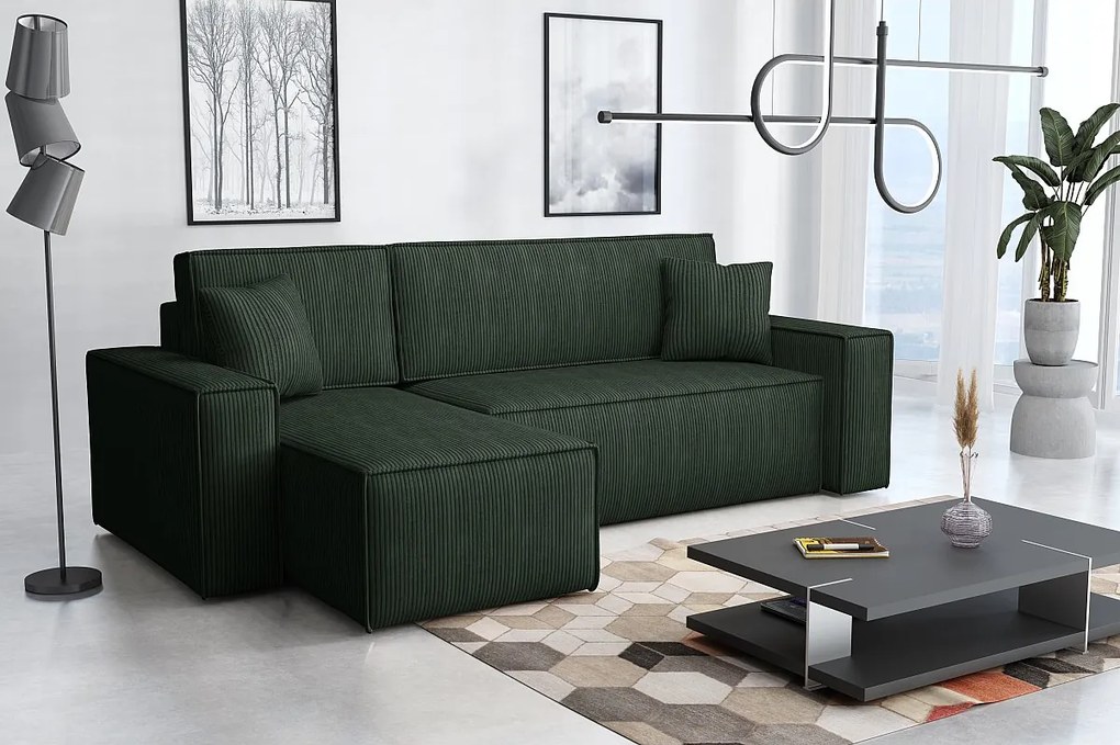 Narożnik DENIS L z funkcją spania 135x200 Poso 14