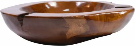 Ręcznie wykonana misa z drewna tekowego 50 cm dekoracyjna