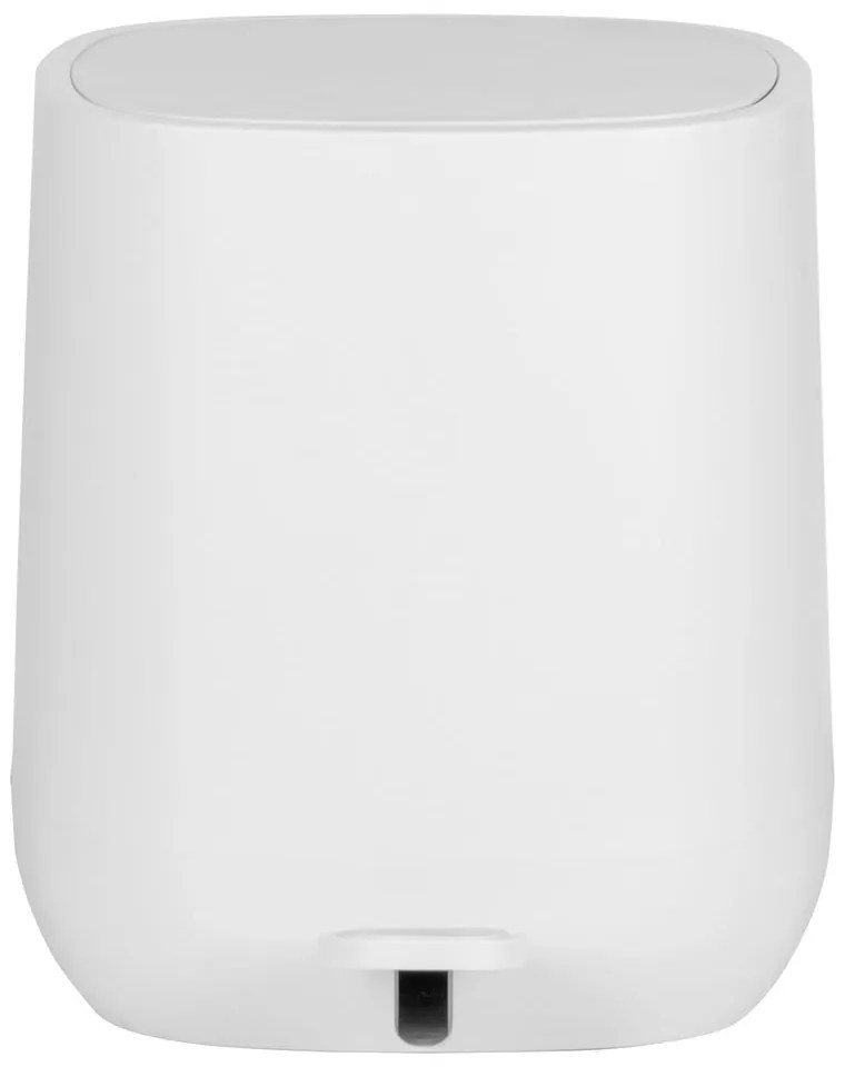 Biały kosz na śmieci Wenko Davos, 5 l