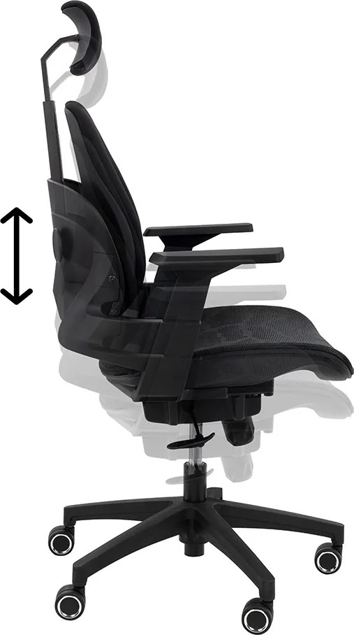 Ergonomiczne krzesło biurowe z regulacjami Ventiler