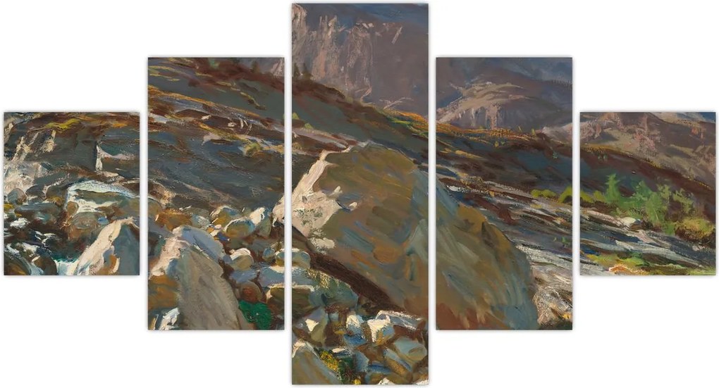 Obraz - John Singer Sargent, Simplon Pass, reprodukcje (125x70 cm)