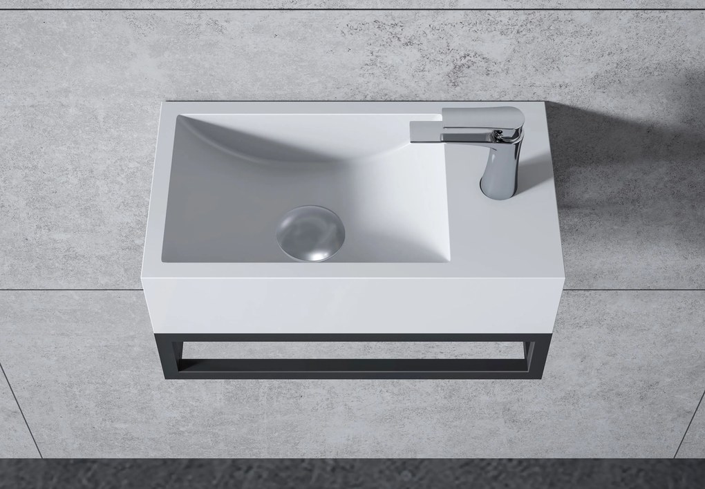 Umywalka ścienna BA18 z odlewu mineralnego