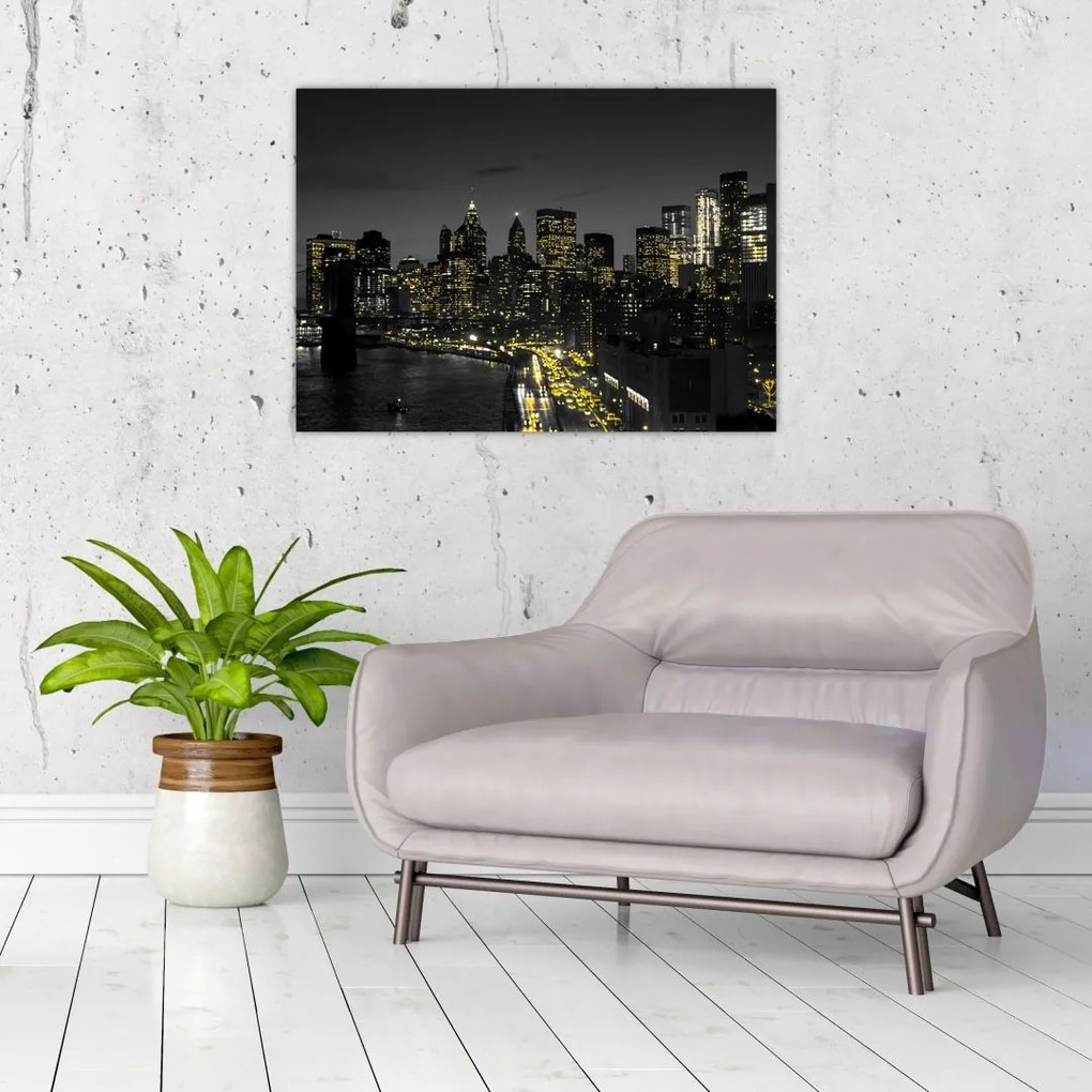 Obraz nocnej metropolii (70x50 cm)