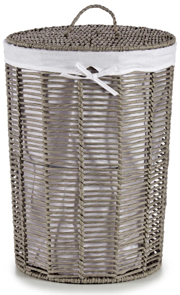 Kosze wiklinowe z materiałową wyściółką RUSTIC, 2 sztuki