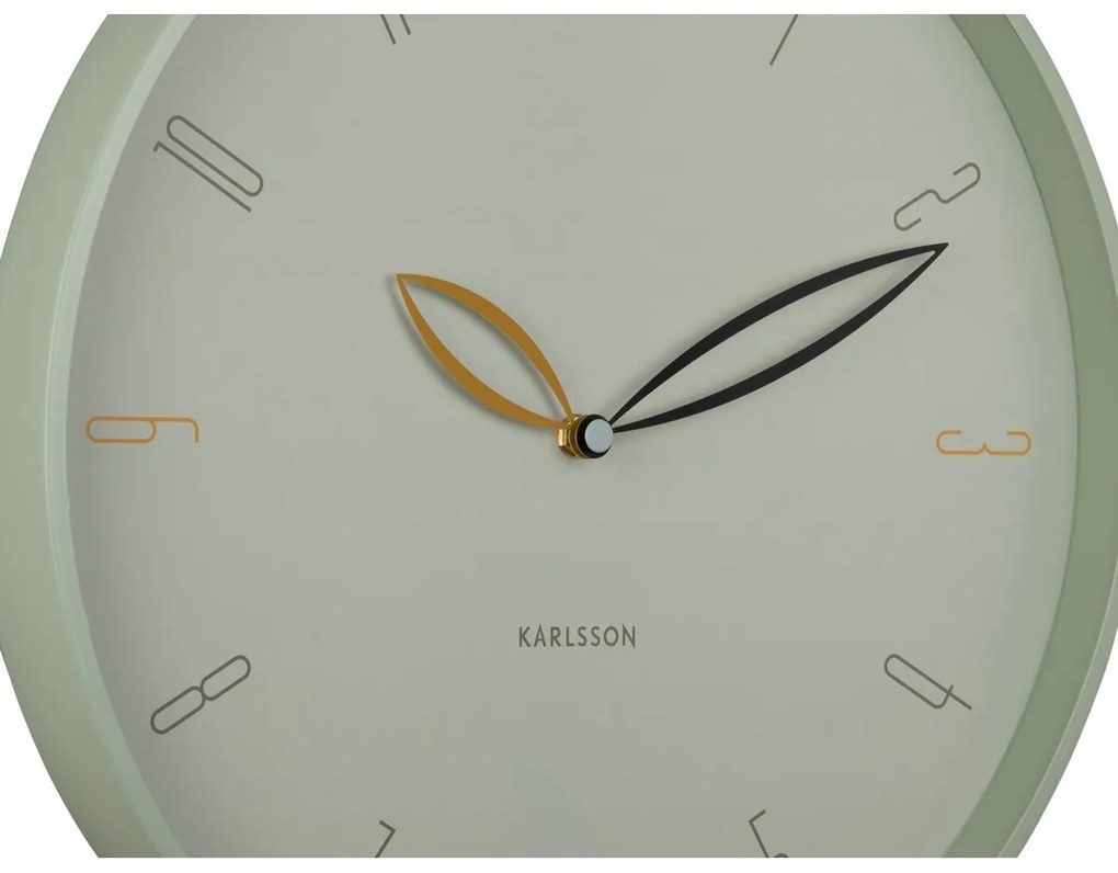 Zegar ścienny Karlsson 6012GR zielony, średnica 40 cm