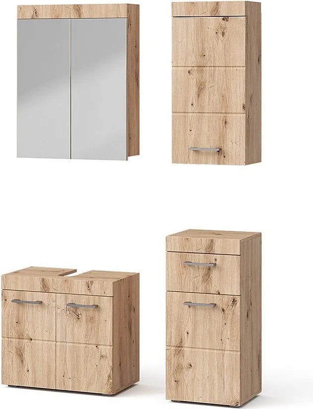 Zestaw mebli łazienkowych oak wotan 60x34x56 luna