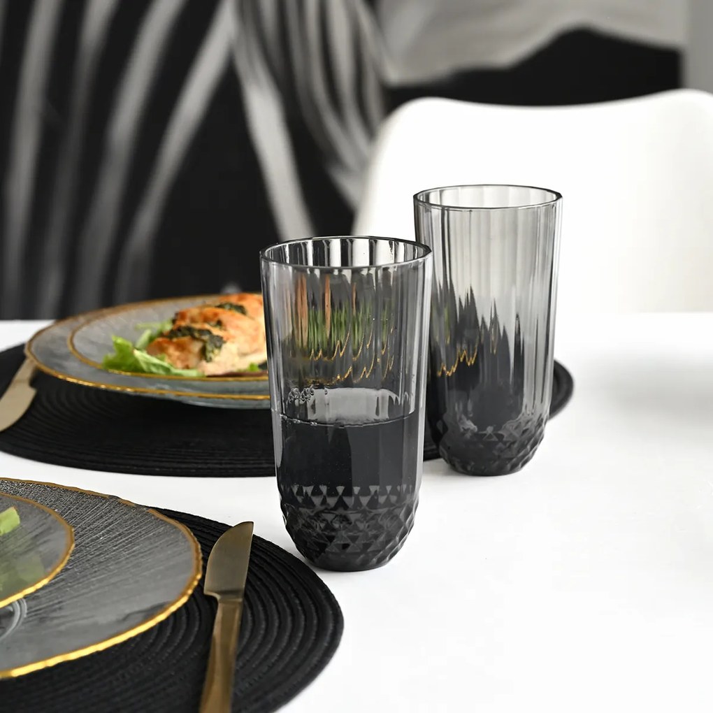 Szklanka ze szkła w kolorze dymu, 345 ml, L