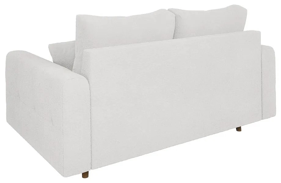 Biała sofa z materiału bouclé 150 cm Ariella – Ropez