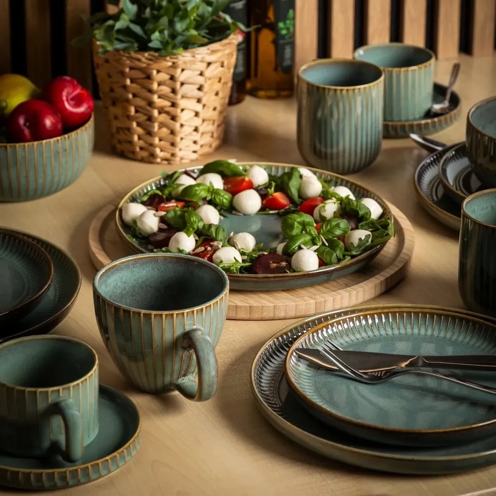 Altom Zestaw 2 płytkich talerzy Reactive Sage 26cm