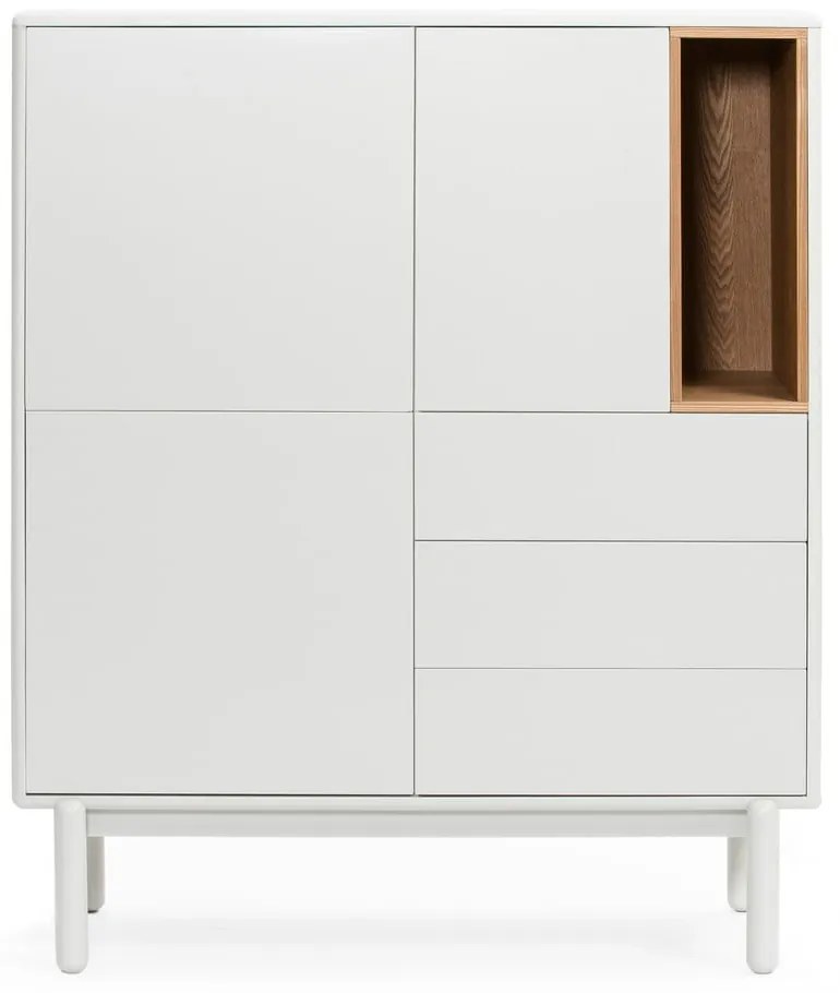 Biała komoda 100x120x40 cm Corvo – Teulat