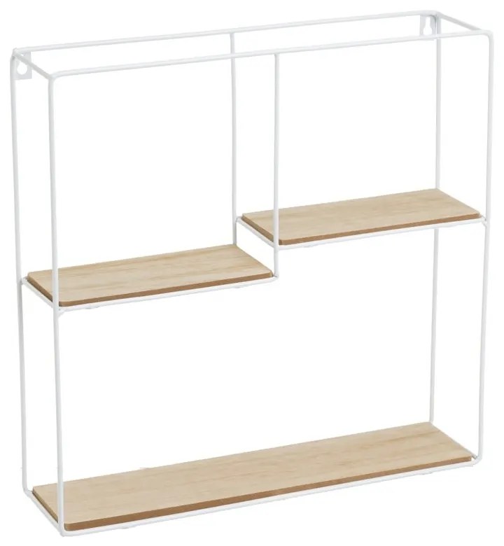 Biało-naturalna piętrowa półka 40 cm – Casa Selección