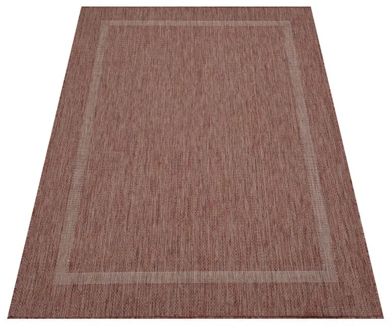 Dywan zewnętrzny Relax ramka czerwony 80 cm x 250 cm