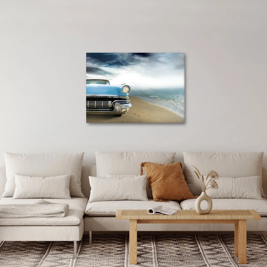 Obraz - Kabriolet w stylu vintage (70x50 cm)