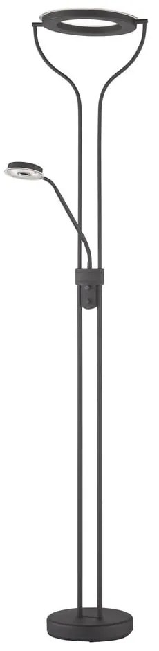 Czarna lampa stojąca LED ze ściemniaczem (wysokość 180 cm) Davos – Fischer & Honsel