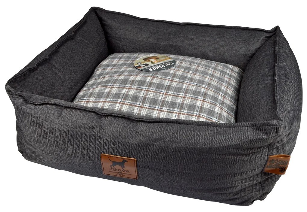 Prostokątne legowisko z poliestru, 55 x 50 cm