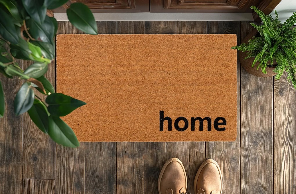 Wycieraczka kokosowa 40x60cm napis home naturalna antypoślizgowa pod drzwi