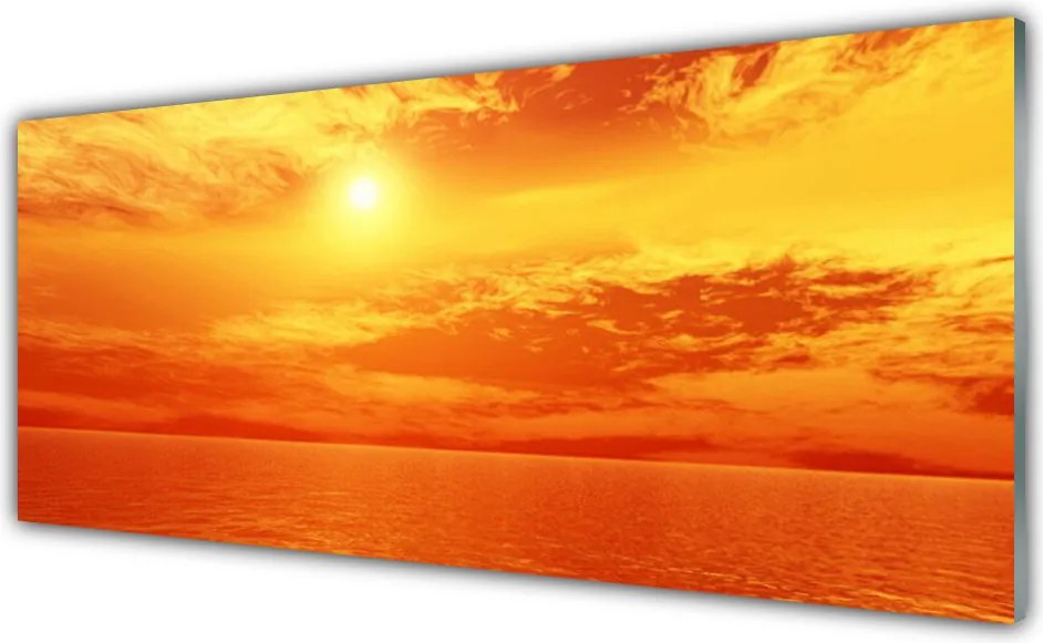 Panel Szklany Słoneczny Blask nad Morzem