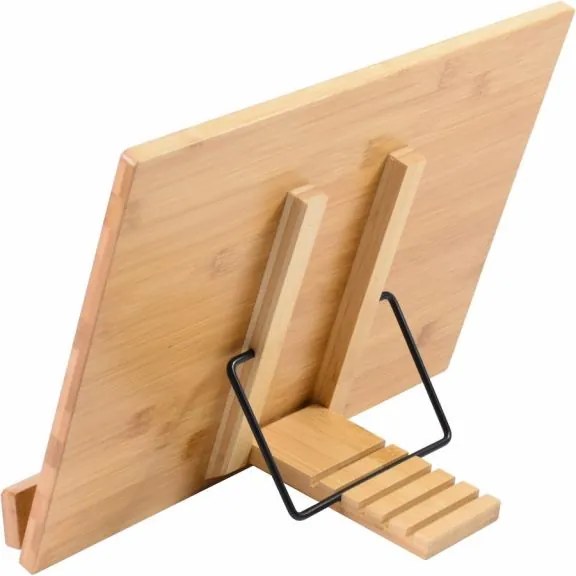 Stojak na książki, bambusowy, wymiary: 39 x 28 x 4,2 cm
