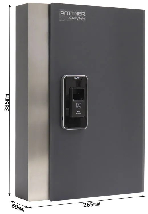 Skrzynka na klucze KEY PRO, odcisk palca, na 24 kluczy