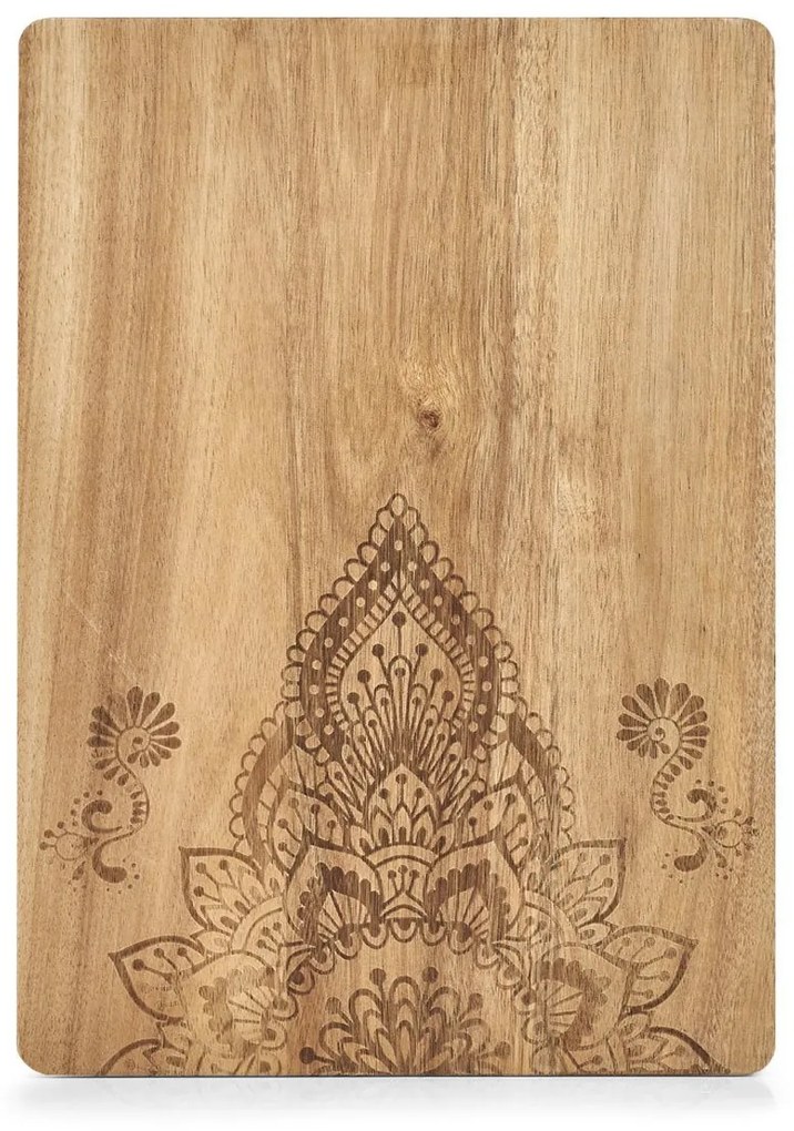 Deska kuchenna z nadrukiem, 40 x 29 cm, drewno akacjowe, ZELLER