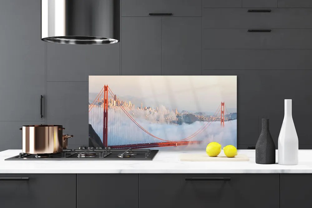 Panel Szklany Most nad Oceanem Chmur