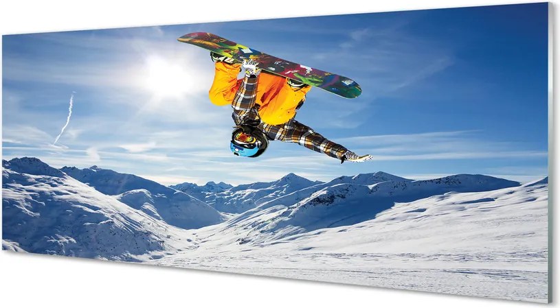 Panel nad Blat Kuchenny Człowiek z Deską w Górach