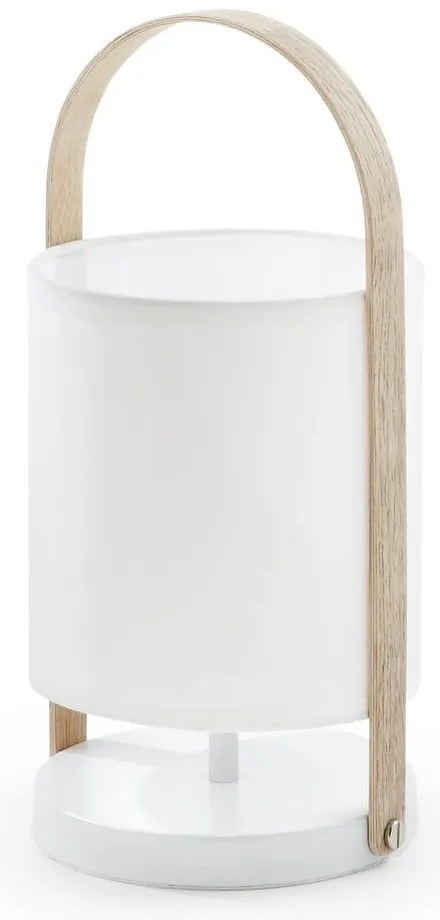 Biała lampa stołowa Kave Home Zayla
