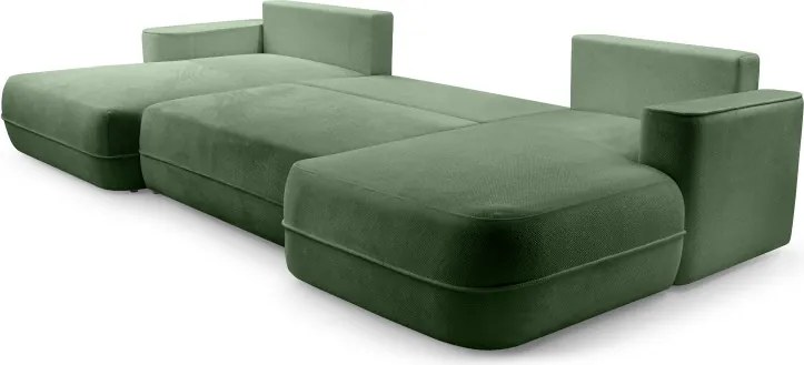 Narożnik FUEGO XL wolnostojący układ U z funkcją spania w tkaninie Bubble 12 DomoHome