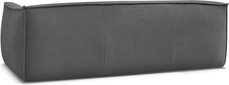 Ciemnoszara sztruksowa sofa 242 cm Giorgia – Bobochic Paris