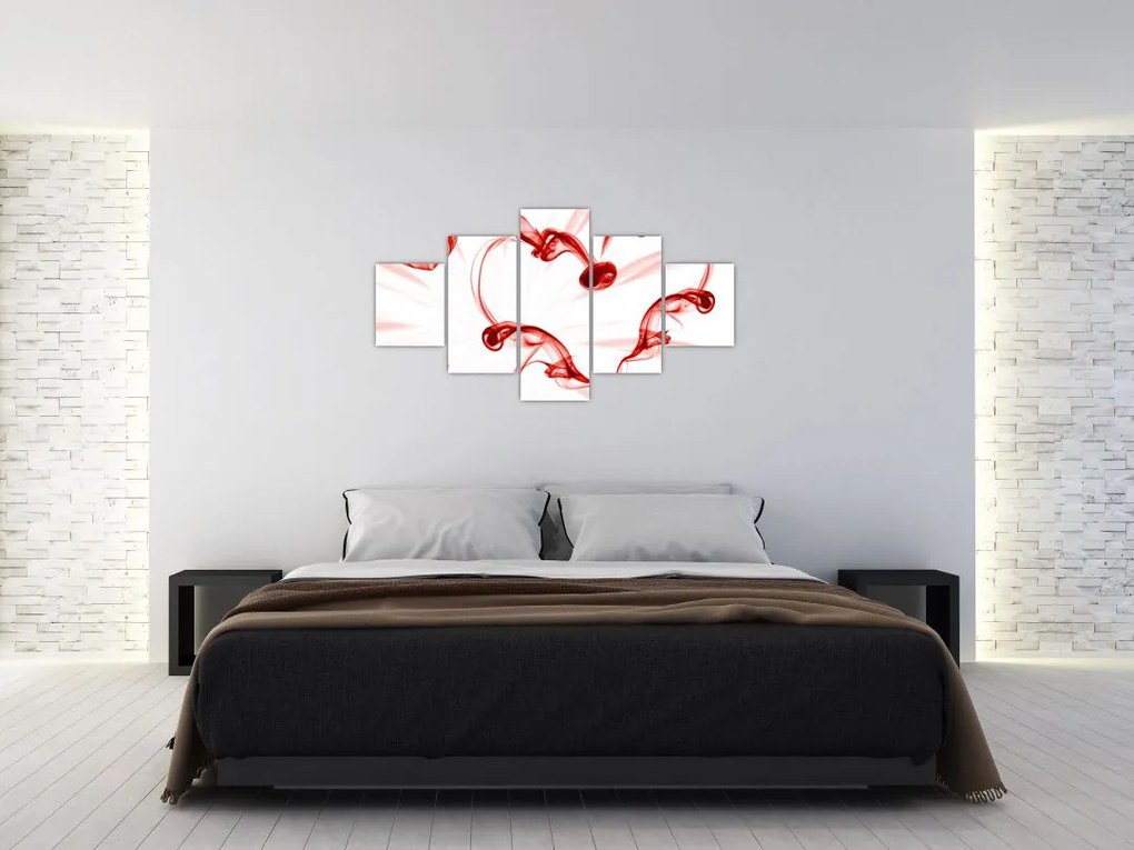 Obraz serce z dymu (125x70 cm)