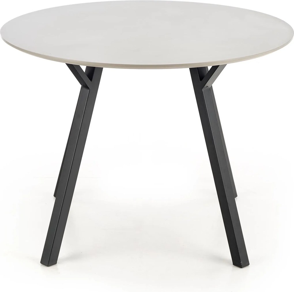 Stół do jadalni z okrągłym blatem na metalowej podstawie Balrog